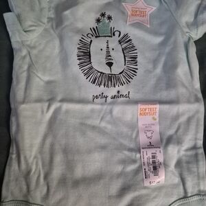Jumping Beans Mint Green Party Animal Bodysuit